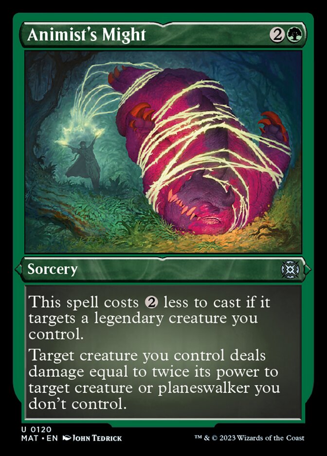 Animist's Might (Foil Etched) [March of the Machine: The Aftermath] | Jomio and Rueliete's Cards and Comics
