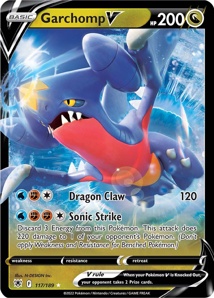 Garchomp V (117/189) [Sword & Shield: Astral Radiance] | Jomio and Rueliete's Cards and Comics