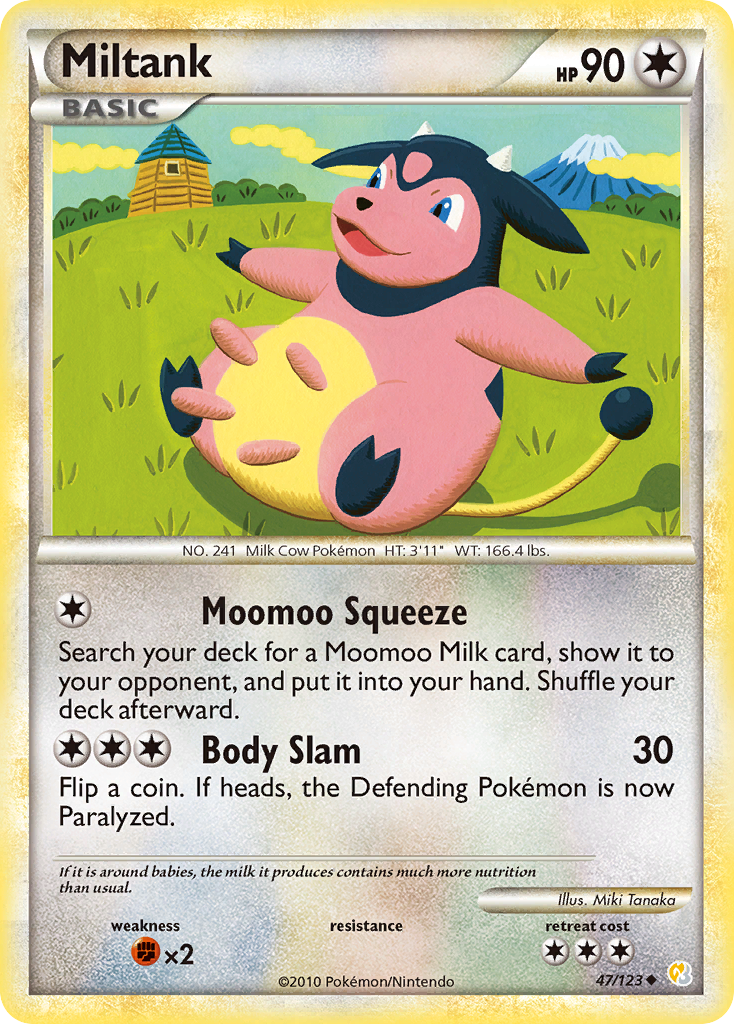 Miltank (47/123) [HeartGold & SoulSilver: Base Set] | Jomio and Rueliete's Cards and Comics