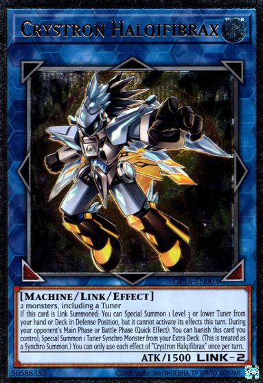 Crystron Halqifibrax [OP15-EN003] Ultimate Rare | Jomio and Rueliete's Cards and Comics