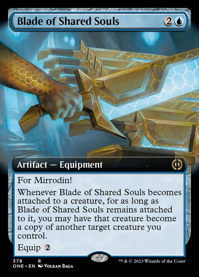 Blade of Shared Souls (Extended Art) [Phyrexia: All Will Be One] | Jomio and Rueliete's Cards and Comics