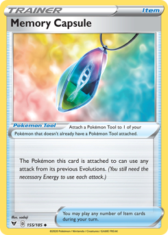 Memory Capsule (155/185) [Sword & Shield: Vivid Voltage] | Jomio and Rueliete's Cards and Comics
