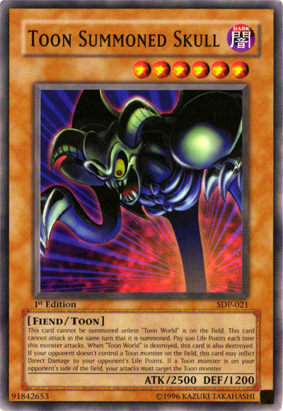 Toon Summoned Skull [SDP-021] Common | Jomio and Rueliete's Cards and Comics