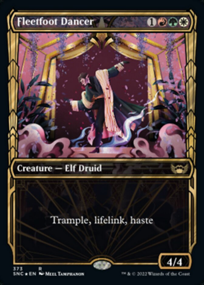 Fleetfoot Dancer (Showcase Golden Age Gilded Foil) [Streets of New Capenna] | Jomio and Rueliete's Cards and Comics