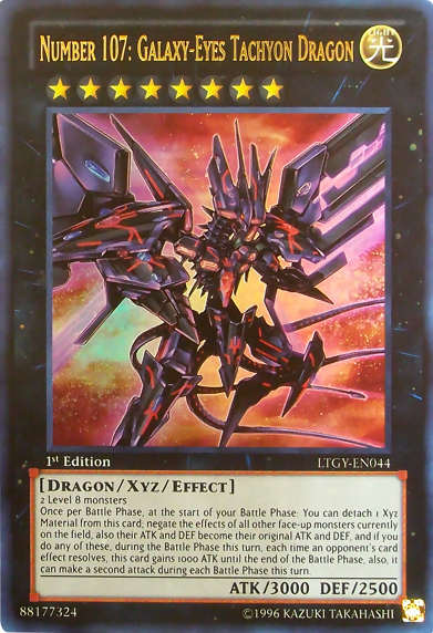 Number 107: Galaxy-Eyes Tachyon Dragon [LTGY-EN044] Ultra Rare | Jomio and Rueliete's Cards and Comics