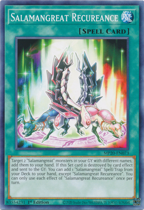 Salamangreat Recureance [MP20-EN073] Common | Jomio and Rueliete's Cards and Comics