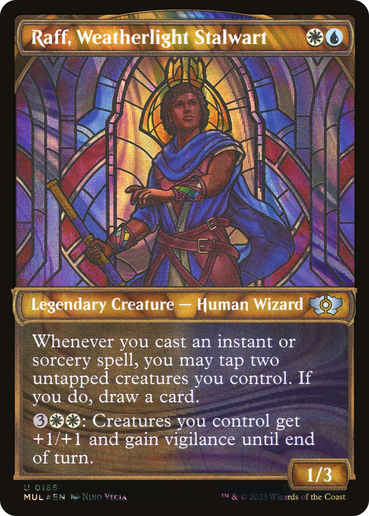 Raff, Weatherlight Stalwart (Halo Foil) [Multiverse Legends] | Jomio and Rueliete's Cards and Comics