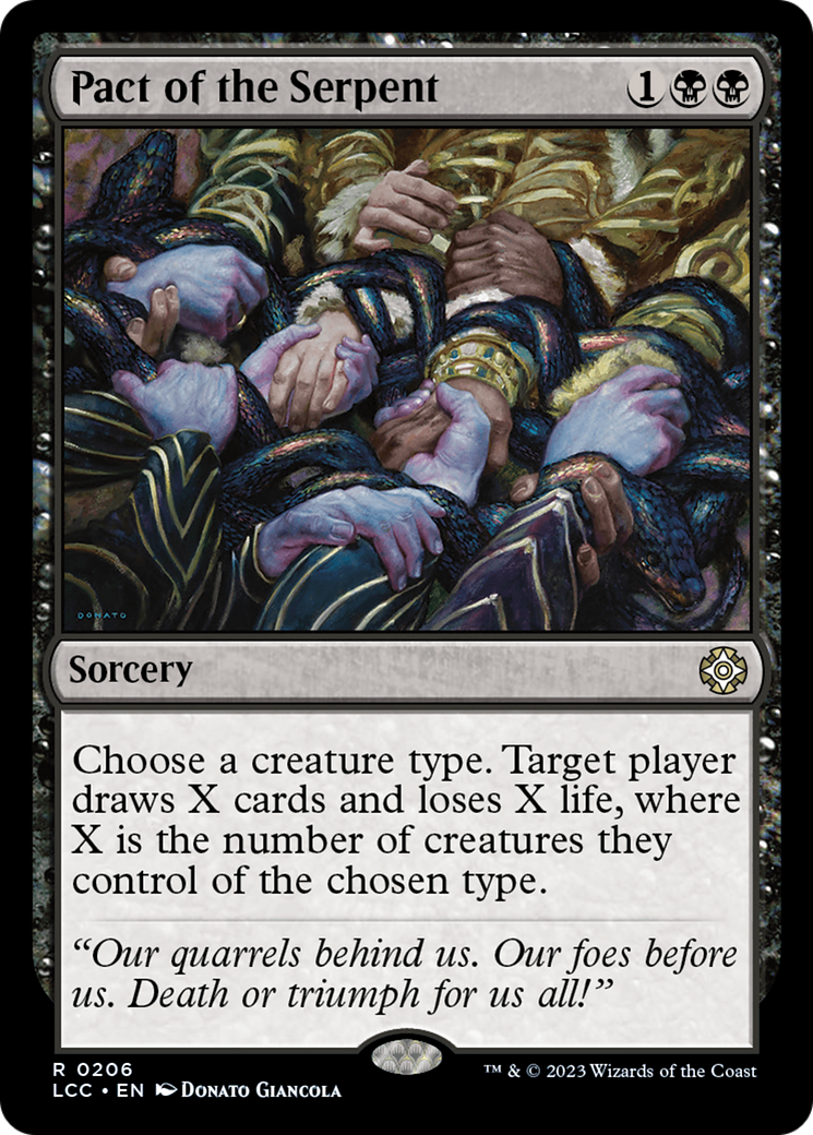 Pact of the Serpent [The Lost Caverns of Ixalan Commander] | Jomio and Rueliete's Cards and Comics