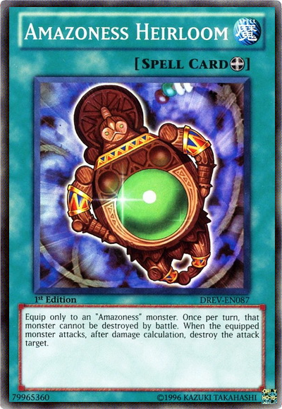 Amazoness Heirloom [DREV-EN087] Super Rare | Jomio and Rueliete's Cards and Comics