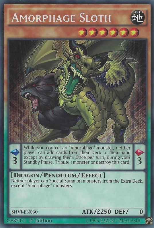 Amorphage Sloth [SHVI-EN030] Secret Rare | Jomio and Rueliete's Cards and Comics