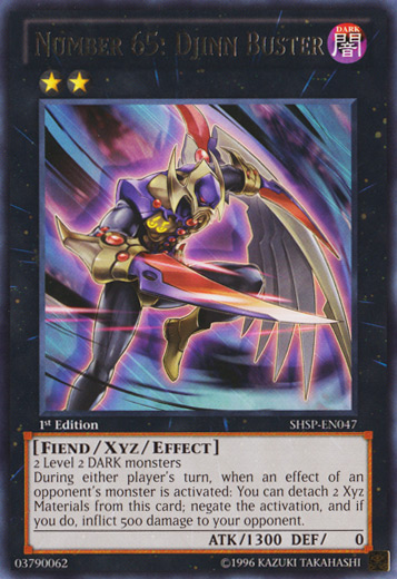 Number 65: Djinn Buster [SHSP-EN047] Rare | Jomio and Rueliete's Cards and Comics
