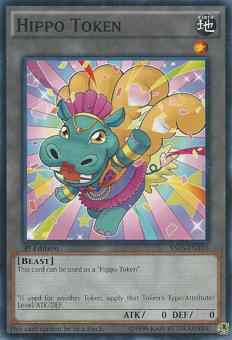 Hippo Token (Blue) [YS16-ENT03] Common | Jomio and Rueliete's Cards and Comics