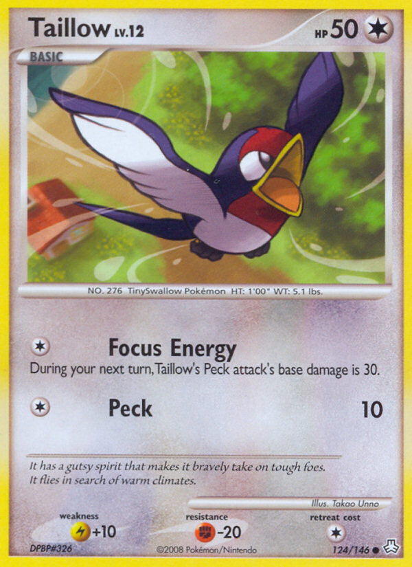 Taillow (124/146) [Diamond & Pearl: Legends Awakened] | Jomio and Rueliete's Cards and Comics
