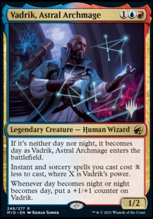 Vadrik, Astral Archmage (Promo Pack) [Innistrad: Midnight Hunt Promos] | Jomio and Rueliete's Cards and Comics