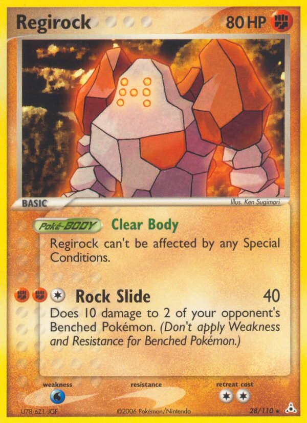 Regirock (28/110) [EX: Holon Phantoms] | Jomio and Rueliete's Cards and Comics