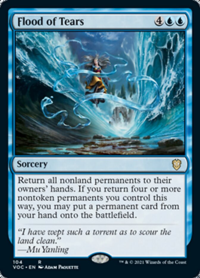 Flood of Tears [Innistrad: Crimson Vow Commander] | Jomio and Rueliete's Cards and Comics