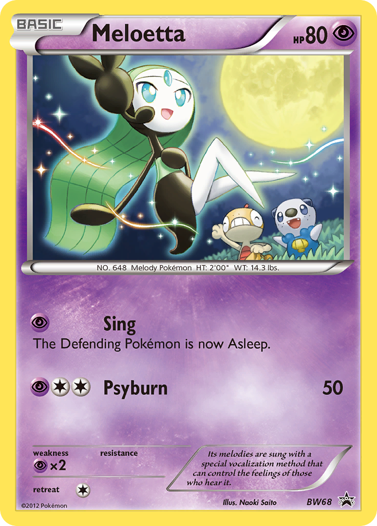 Meloetta (BW68) [Black & White: Black Star Promos] | Jomio and Rueliete's Cards and Comics
