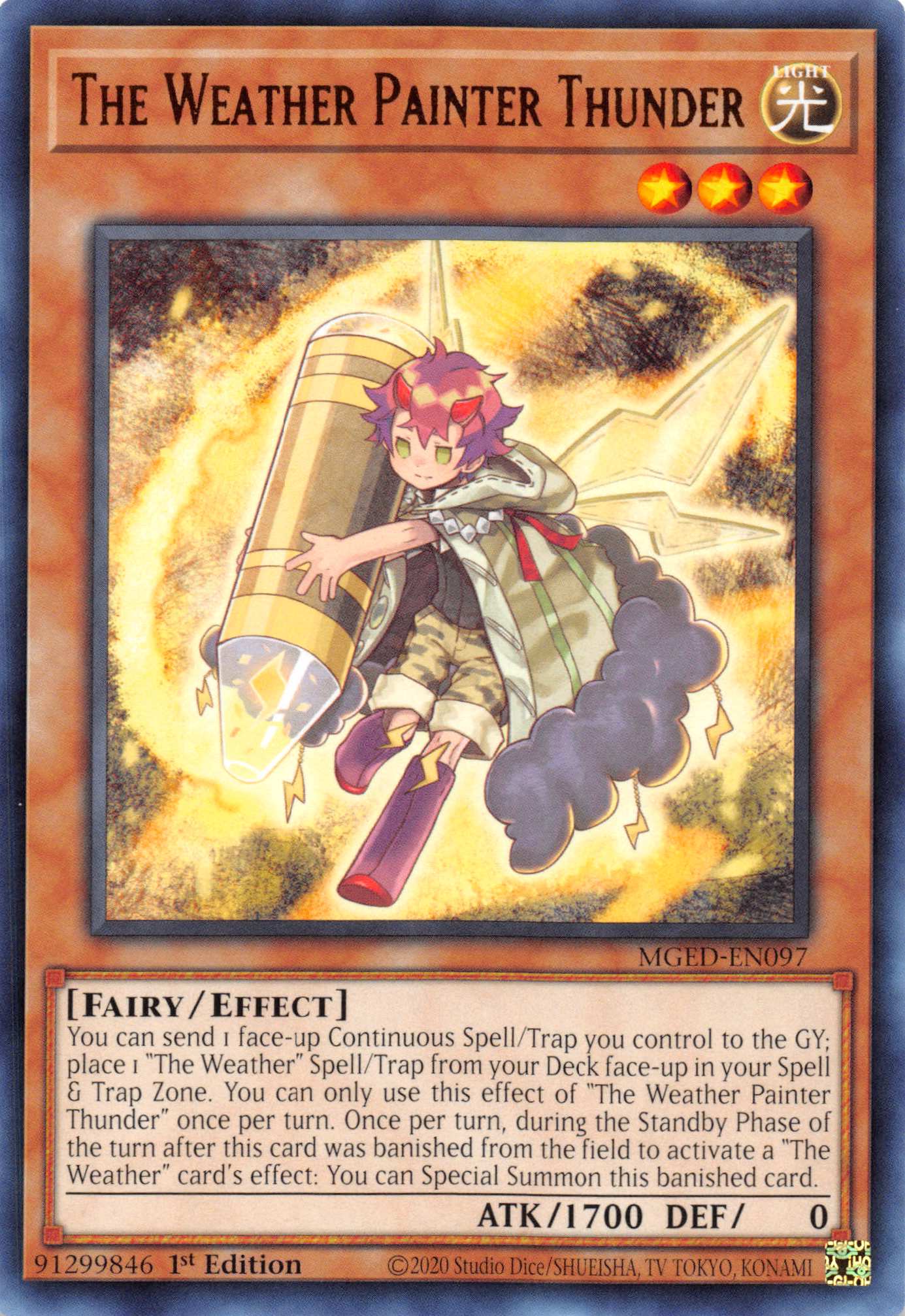 The Weather Painter Thunder [MGED-EN097] Rare | Jomio and Rueliete's Cards and Comics