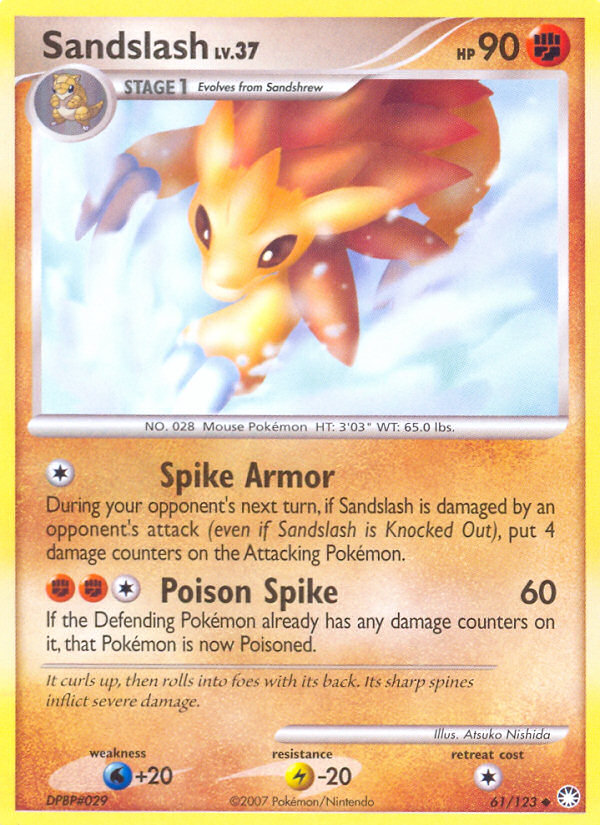 Sandslash (61/123) [Diamond & Pearl: Mysterious Treasures] | Jomio and Rueliete's Cards and Comics