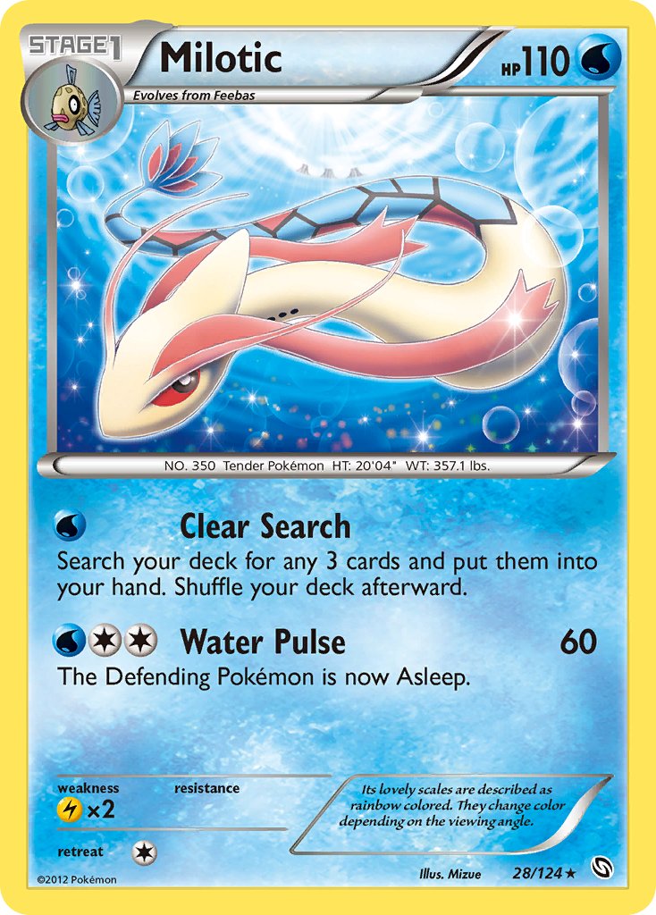 Milotic (28/124) (Theme Deck Exclusive) [Black & White: Dragons Exalted] | Jomio and Rueliete's Cards and Comics