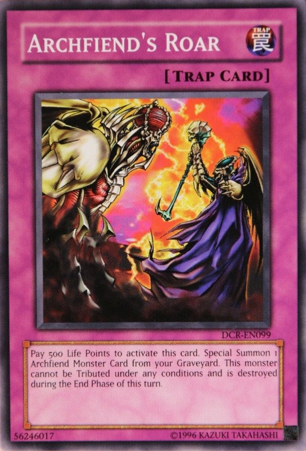 Archfiend's Roar [DCR-EN099] Common | Jomio and Rueliete's Cards and Comics
