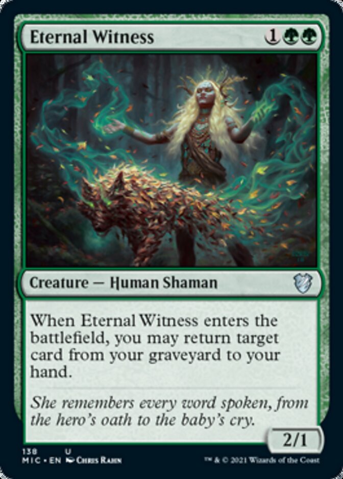 Eternal Witness [Innistrad: Midnight Hunt Commander] | Jomio and Rueliete's Cards and Comics