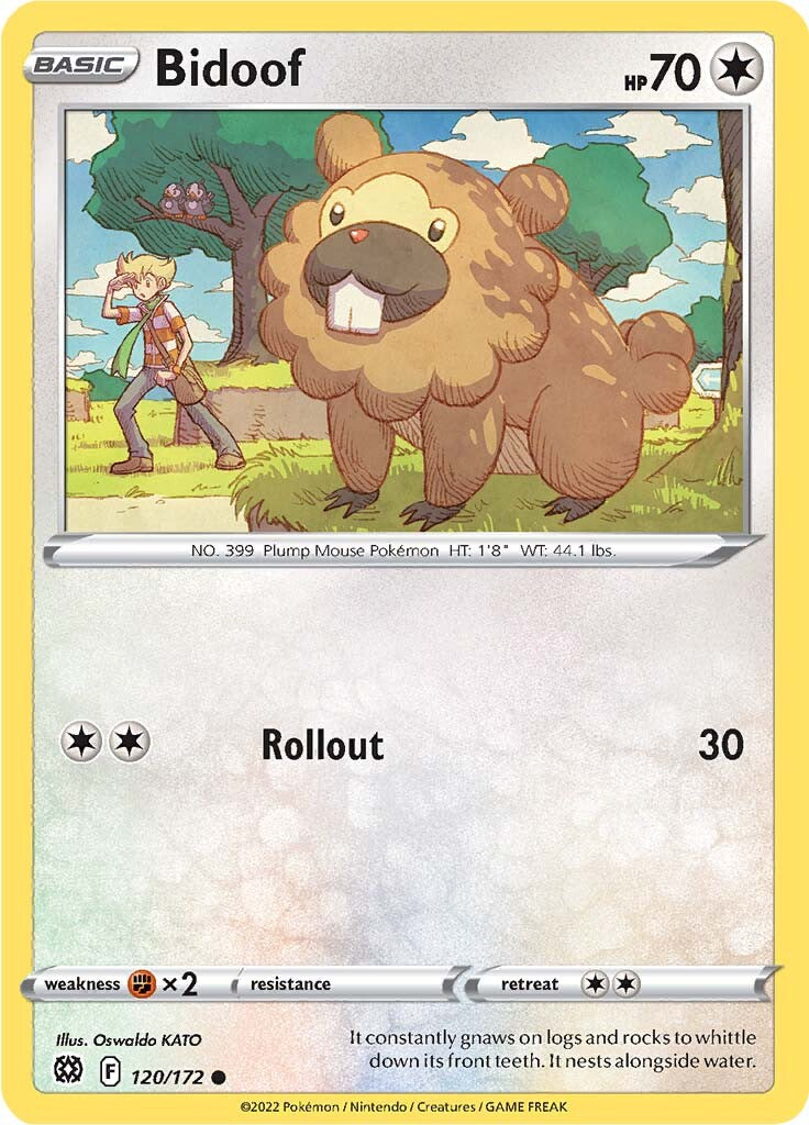 Bidoof (120/172) [Sword & Shield: Brilliant Stars] | Jomio and Rueliete's Cards and Comics