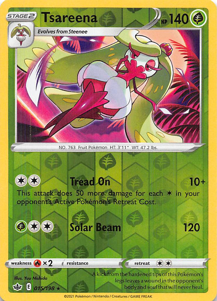 Tsareena (015/198) [Sword & Shield: Chilling Reign] | Jomio and Rueliete's Cards and Comics