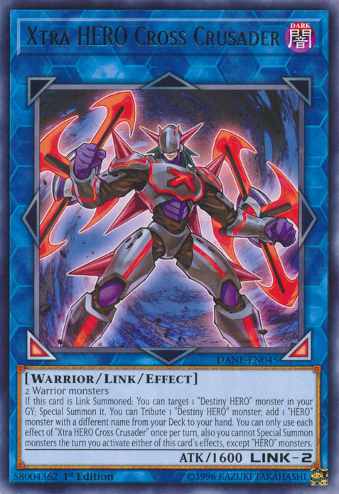 Xtra HERO Cross Crusader [DANE-EN045] Rare | Jomio and Rueliete's Cards and Comics