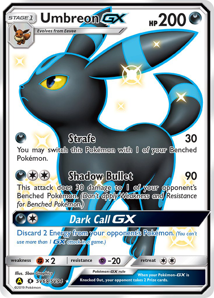 Umbreon GX (SV69/SV94) [Sun & Moon: Hidden Fates - Shiny Vault] | Jomio and Rueliete's Cards and Comics