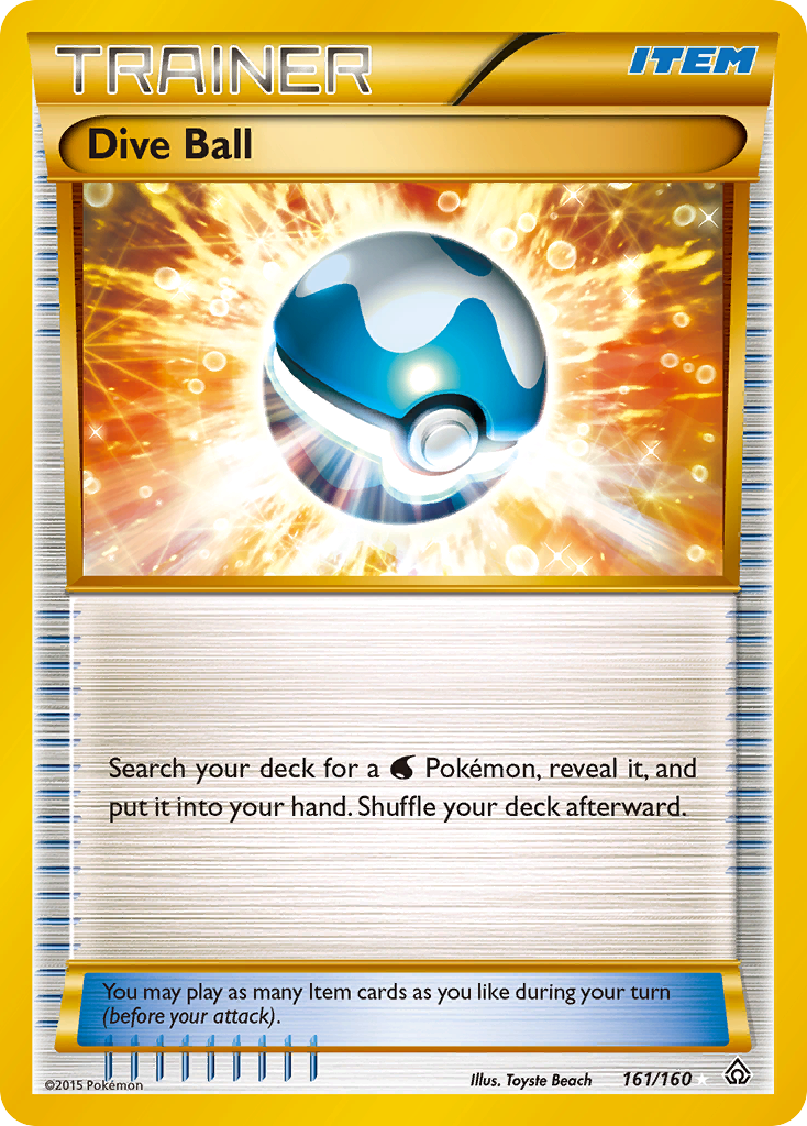 Dive Ball (161/160) [XY: Primal Clash] | Jomio and Rueliete's Cards and Comics