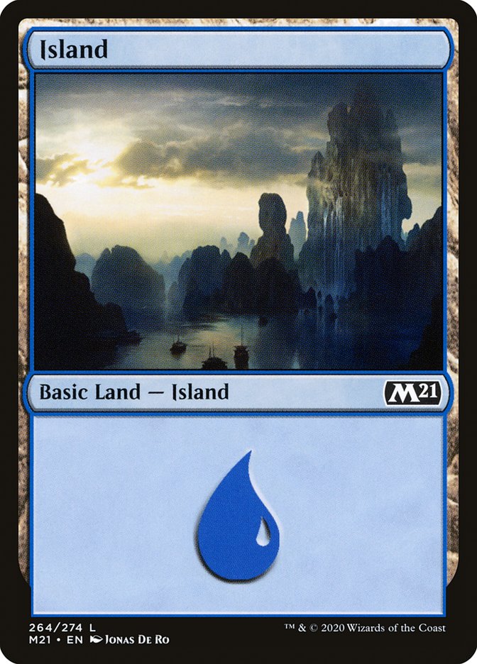 Island (264) [Core Set 2021] | Jomio and Rueliete's Cards and Comics