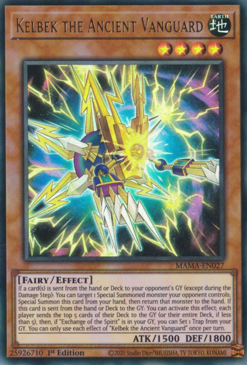 Kelbek the Ancient Vanguard [MAMA-EN027] Ultra Rare | Jomio and Rueliete's Cards and Comics