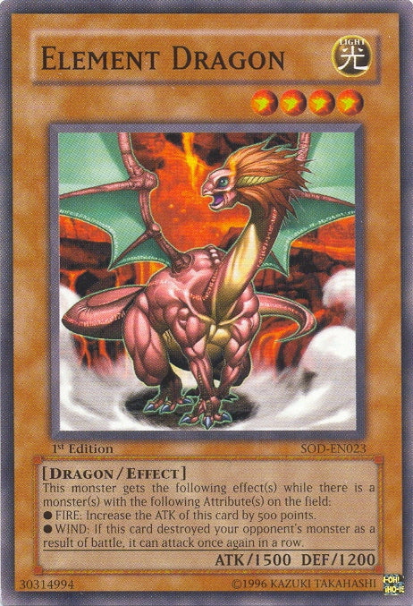 Element Dragon [SOD-EN023] Common | Jomio and Rueliete's Cards and Comics
