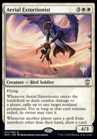Aerial Extortionist (Promo Pack) [Streets of New Capenna Commander Promos] | Jomio and Rueliete's Cards and Comics