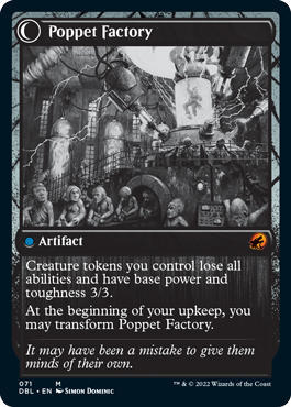 Poppet Stitcher // Poppet Factory [Innistrad: Double Feature] | Jomio and Rueliete's Cards and Comics