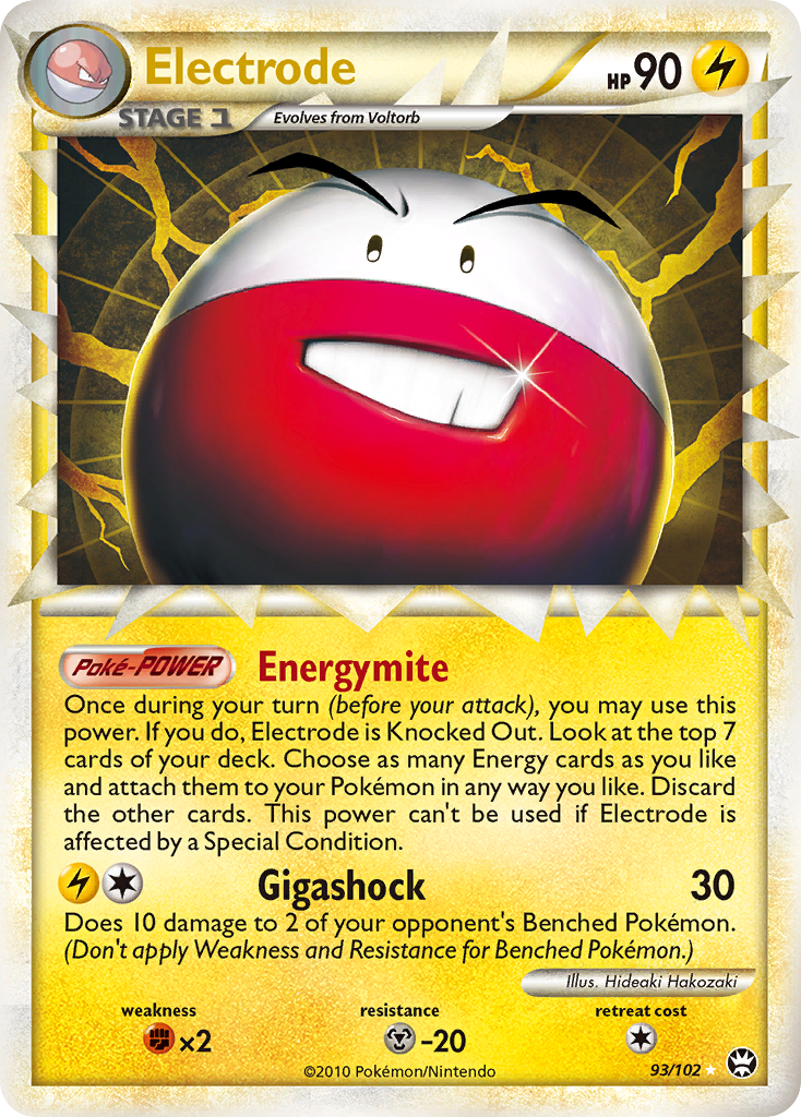 Electrode (93/102) [HeartGold & SoulSilver: Triumphant] | Jomio and Rueliete's Cards and Comics