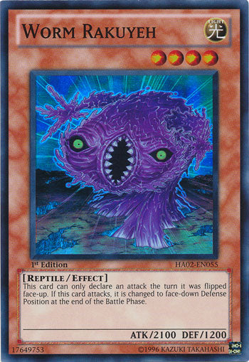 Worm Rakuyeh [HA02-EN055] Super Rare | Jomio and Rueliete's Cards and Comics