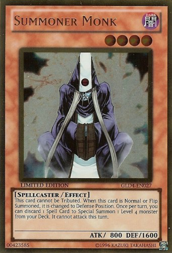 Summoner Monk [GLD4-EN027] Gold Rare | Jomio and Rueliete's Cards and Comics