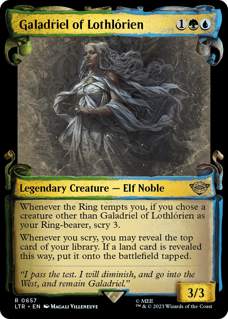Galadriel of Lothlorien [The Lord of the Rings: Tales of Middle-Earth Showcase Scrolls] | Jomio and Rueliete's Cards and Comics
