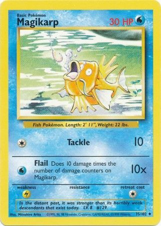 Magikarp (35/102) [Base Set Unlimited] | Jomio and Rueliete's Cards and Comics