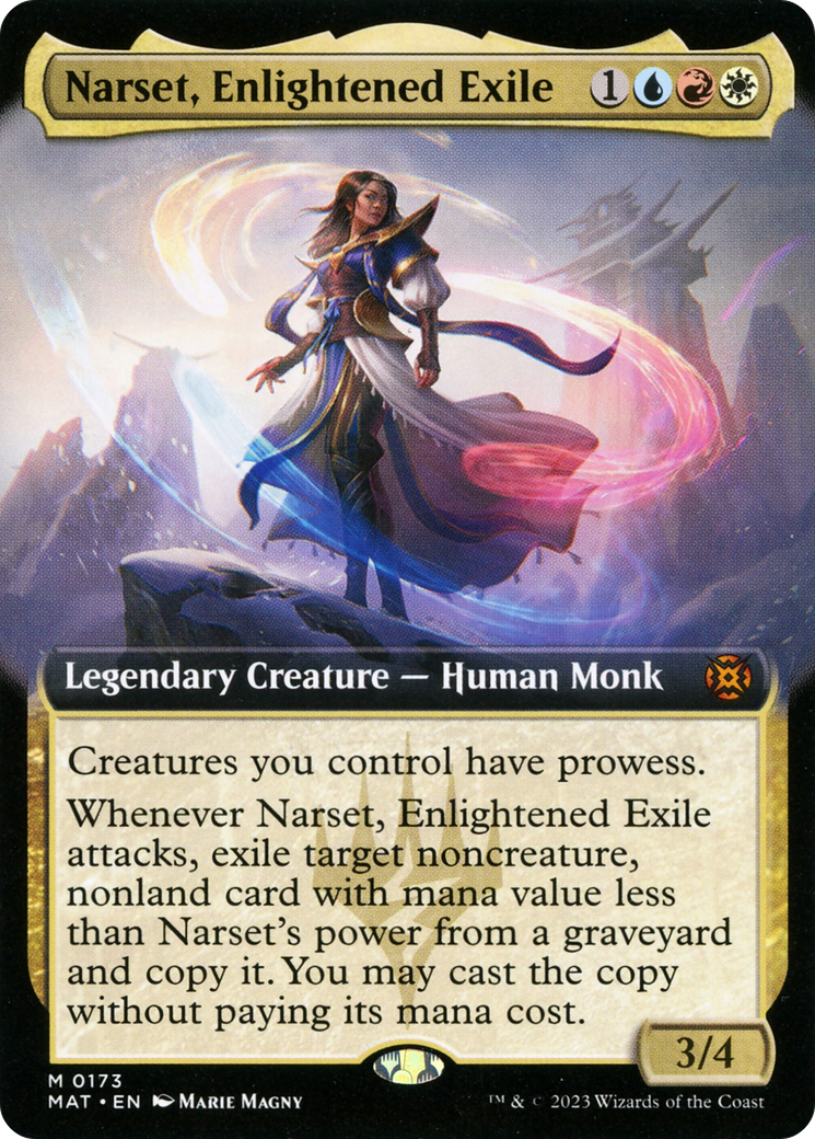 Narset, Enlightened Exile (Extended Art) [March of the Machine: The Aftermath] | Jomio and Rueliete's Cards and Comics