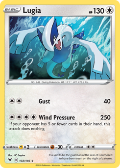 Lugia (132/185) [Sword & Shield: Vivid Voltage] | Jomio and Rueliete's Cards and Comics