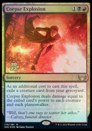 Corpse Explosion [Streets of New Capenna Prerelease Promos] | Jomio and Rueliete's Cards and Comics