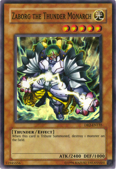 Zaborg the Thunder Monarch [DR2-EN135] Super Rare | Jomio and Rueliete's Cards and Comics