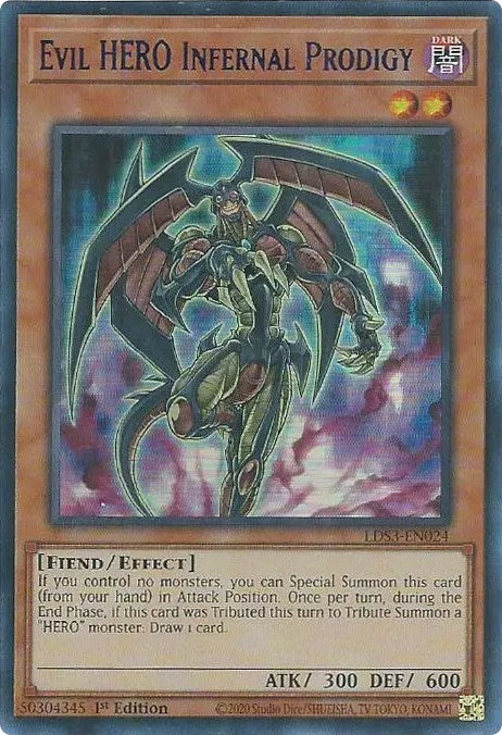 Evil HERO Infernal Prodigy (Blue) [LDS3-EN024] Ultra Rare | Jomio and Rueliete's Cards and Comics