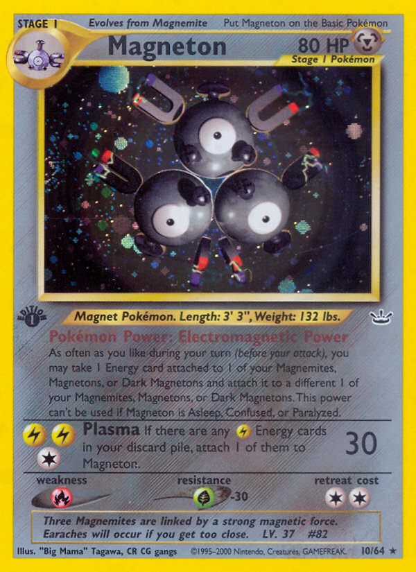 Magneton (10/64) [Neo Revelation 1st Edition] | Jomio and Rueliete's Cards and Comics