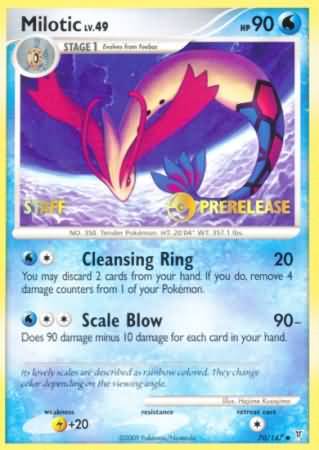 Milotic (70/147) (Staff Prerelease Promo) [Nintendo: Black Star Promos] | Jomio and Rueliete's Cards and Comics