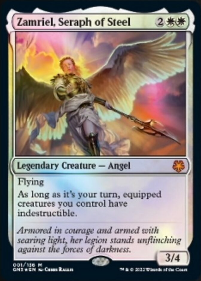 Zamriel, Seraph of Steel [Game Night: Free-for-All] | Jomio and Rueliete's Cards and Comics