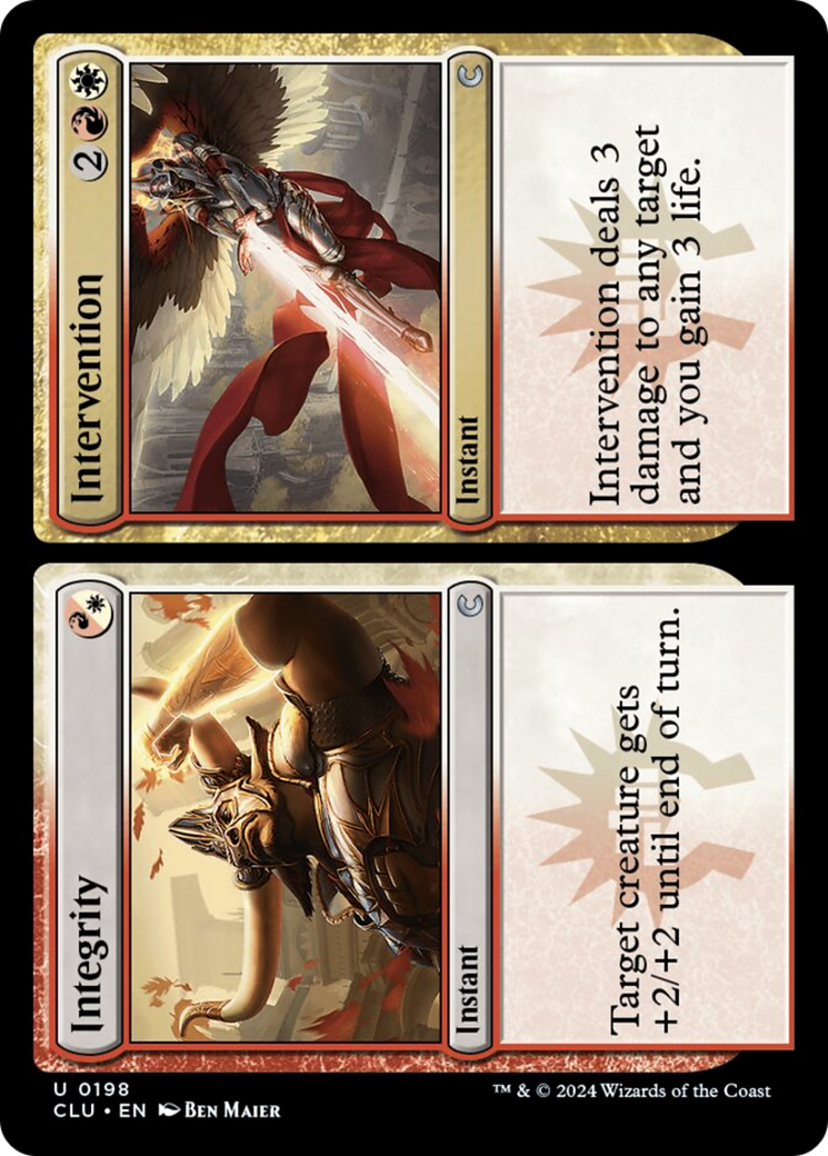 Integrity // Intervention [Ravnica: Clue Edition] | Jomio and Rueliete's Cards and Comics